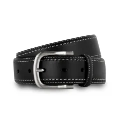 Ceinture cuir et surpiqûre contrastée*LodinG New