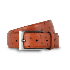 Ceinture homme en cuir façon autruche gold*LodinG Online