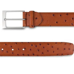 Ceinture homme en cuir façon autruche gold*LodinG Online