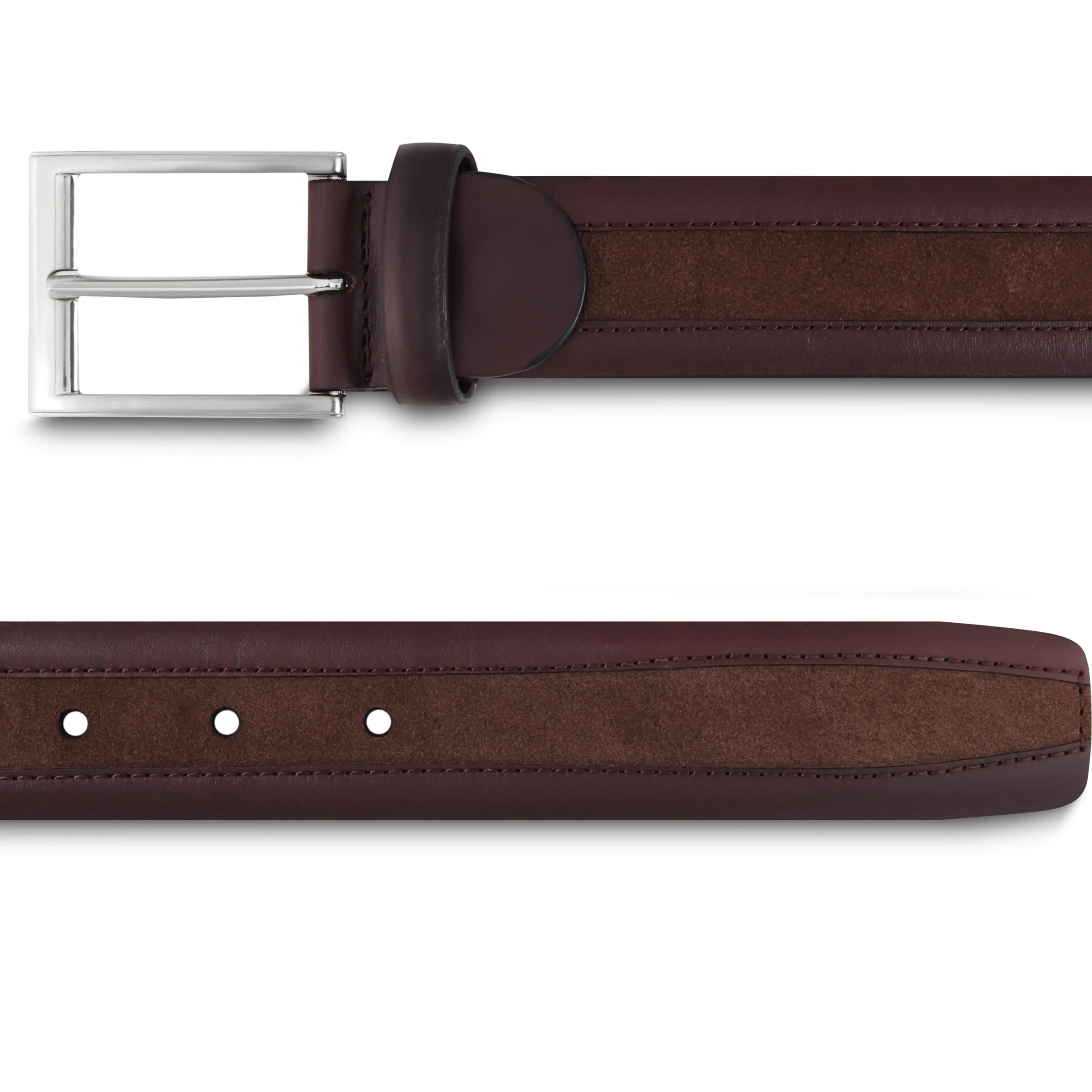 Ceinture homme en cuir lisse et veau velours*LodinG Discount