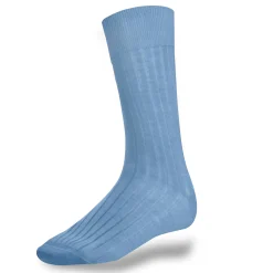 Chaussettes bleu en coton fil d'Ecosse*LodinG Best Sale
