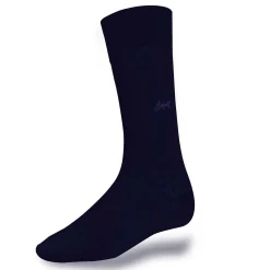Chaussettes bleu en coton fil d'Ecosse avec sulky*LodinG Online