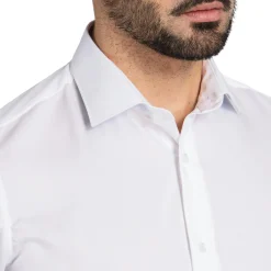 Chemise he slim fit poignet mousquetaire 100% coton infroissable*LodinG Flash Sale