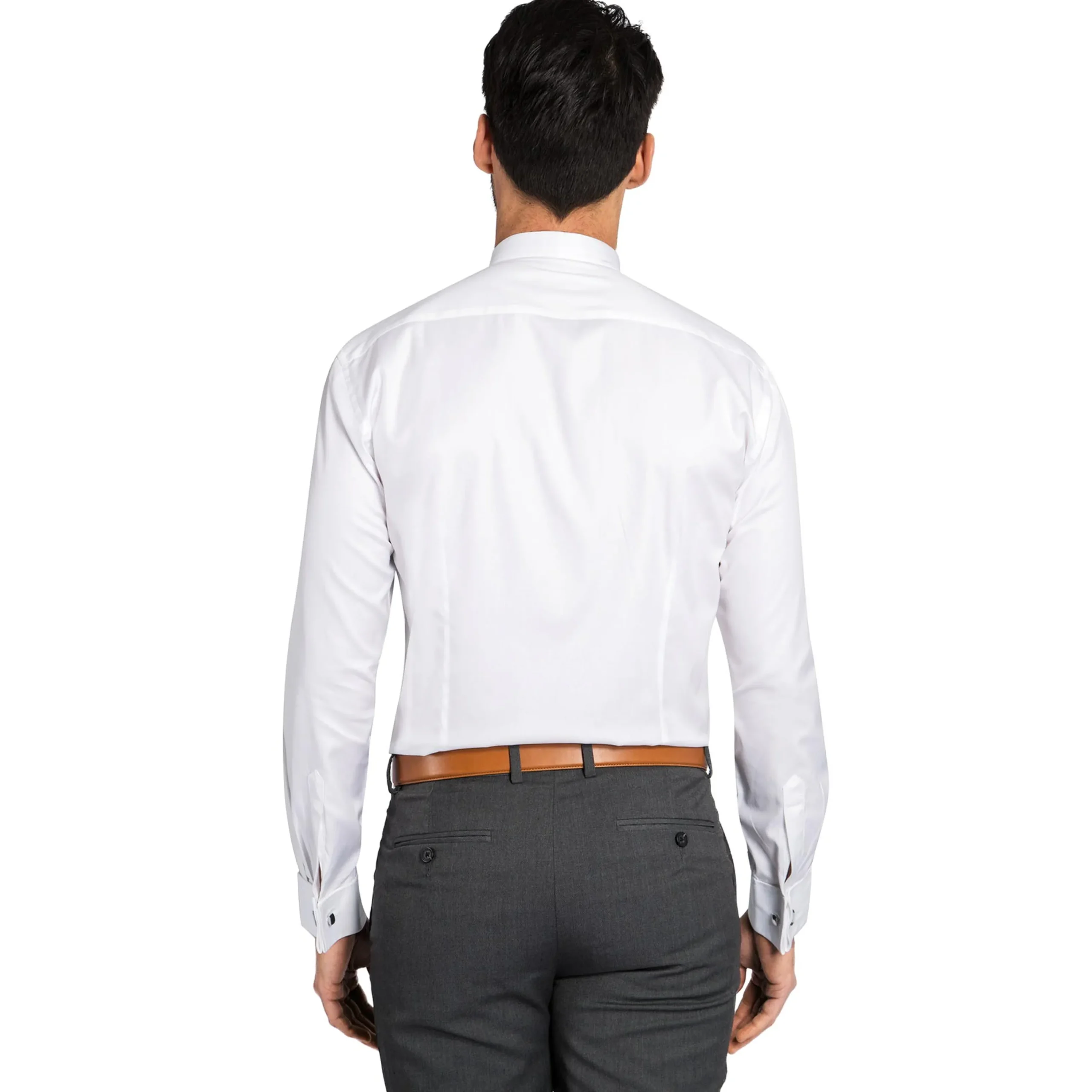 Chemise he slim fit poignet mousquetaire 100% coton infroissable*LodinG Flash Sale