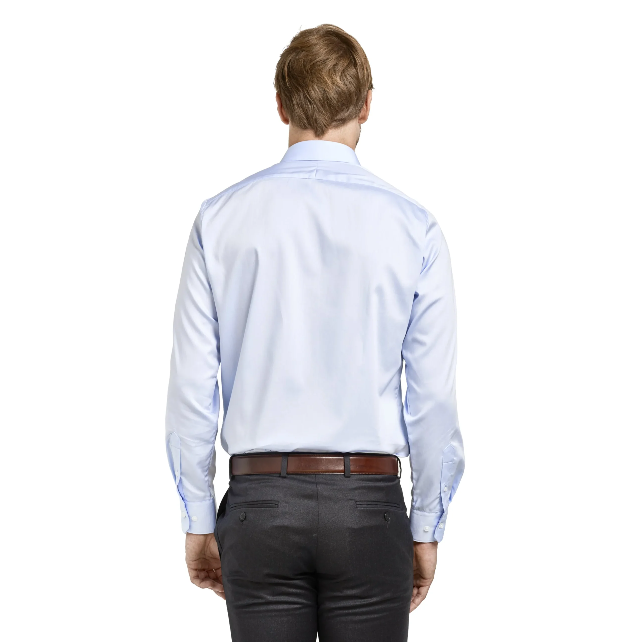 Chemise bleu coupe droite sans repassage 100% coton*LodinG Online