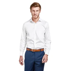 Chemise droite he sans repassage 100% coton poignet mousquetaire*LodinG Store