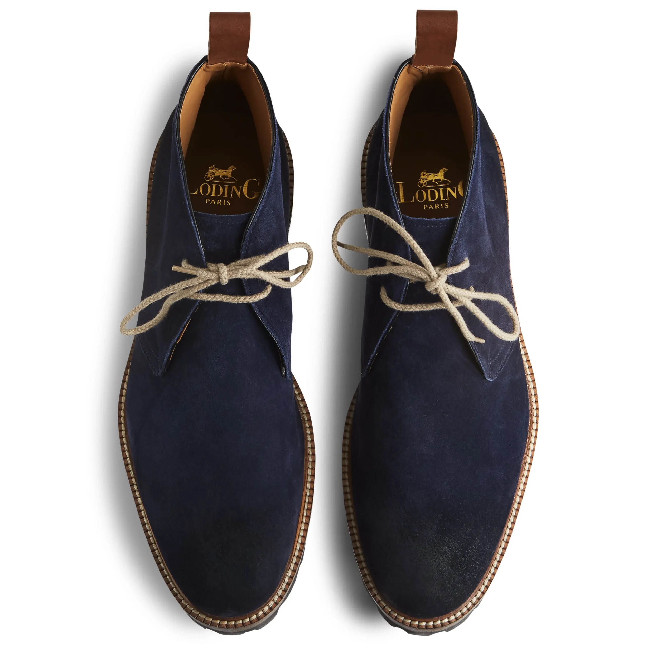 Desert Boots Firmo 393 veau velours bleu*LodinG Discount