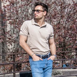 Polo chiné 100 % coton*LodinG Discount