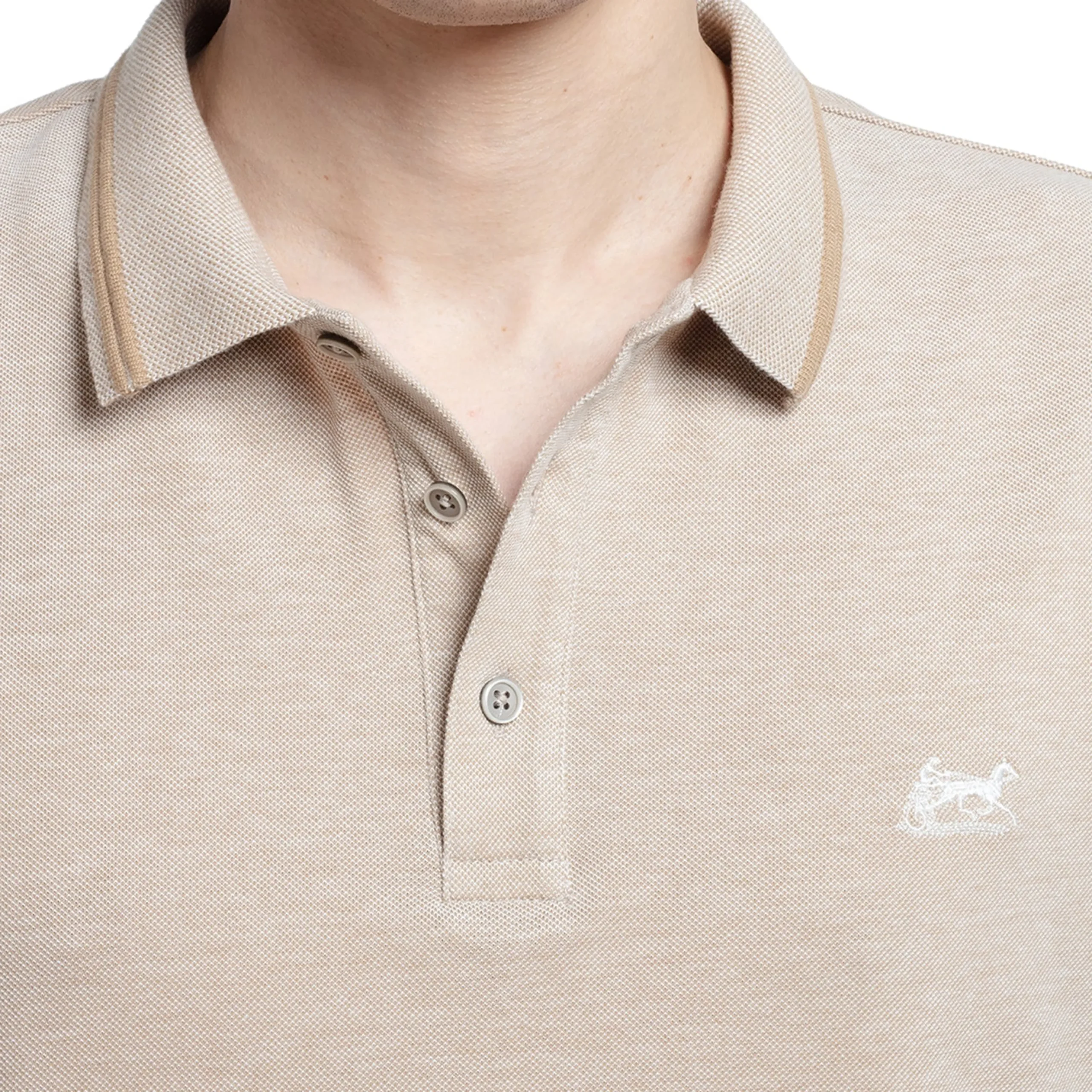 Polo chiné 100 % coton*LodinG Discount