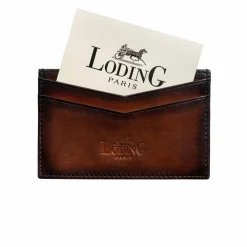 Porte-carte en cuir bleu*LodinG New