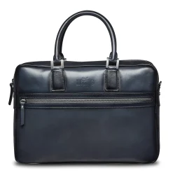 Porte-document en cuir bleu gris*LodinG Cheap