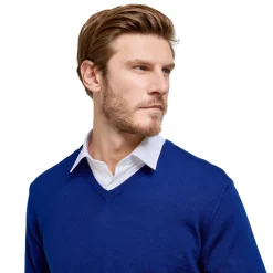 Pull col v 100% pure laine Mérinos*LodinG Cheap