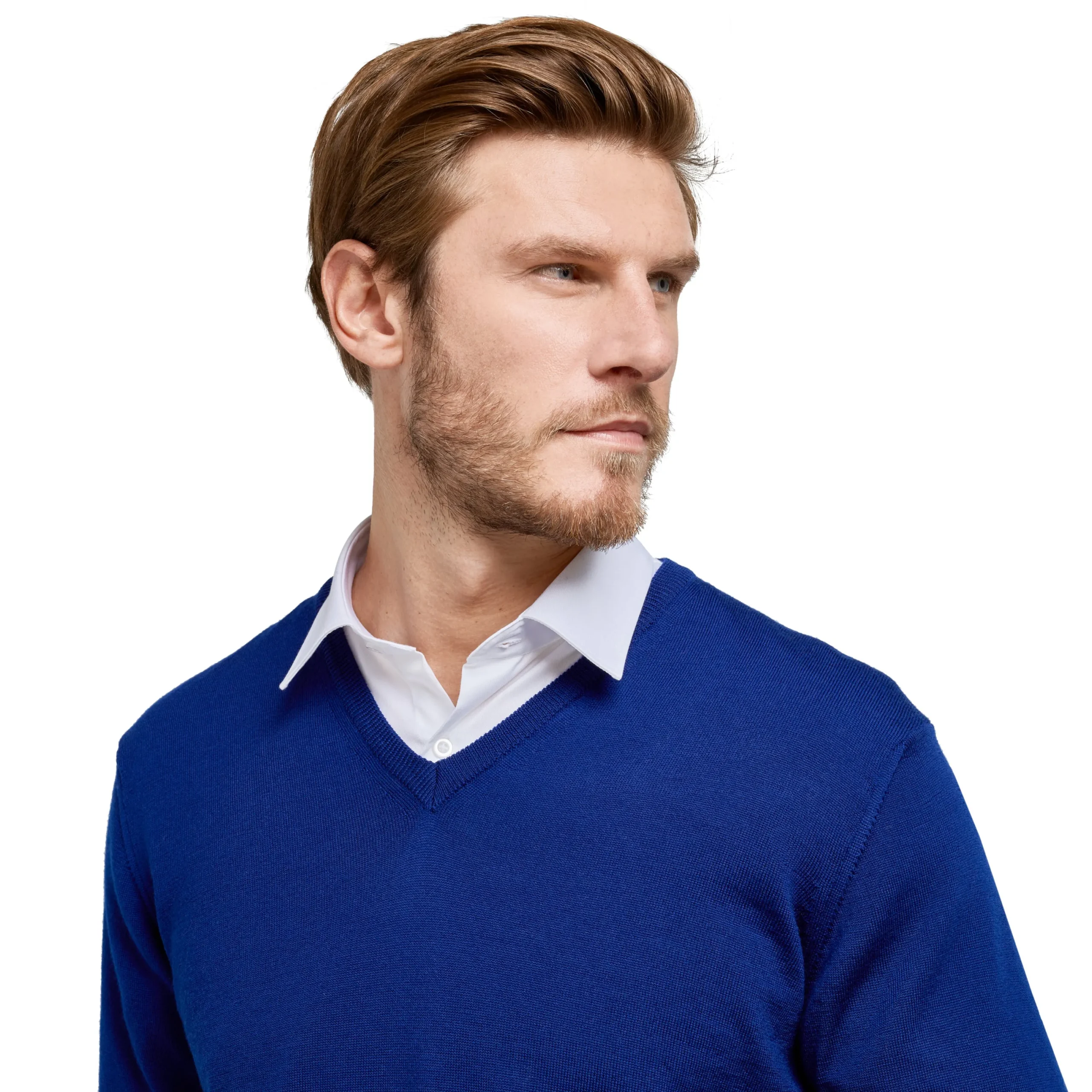 Pull col v 100% pure laine Mérinos*LodinG Cheap