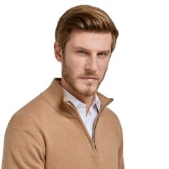 Pull col zip laine Mérinos et cachemire*LodinG Clearance