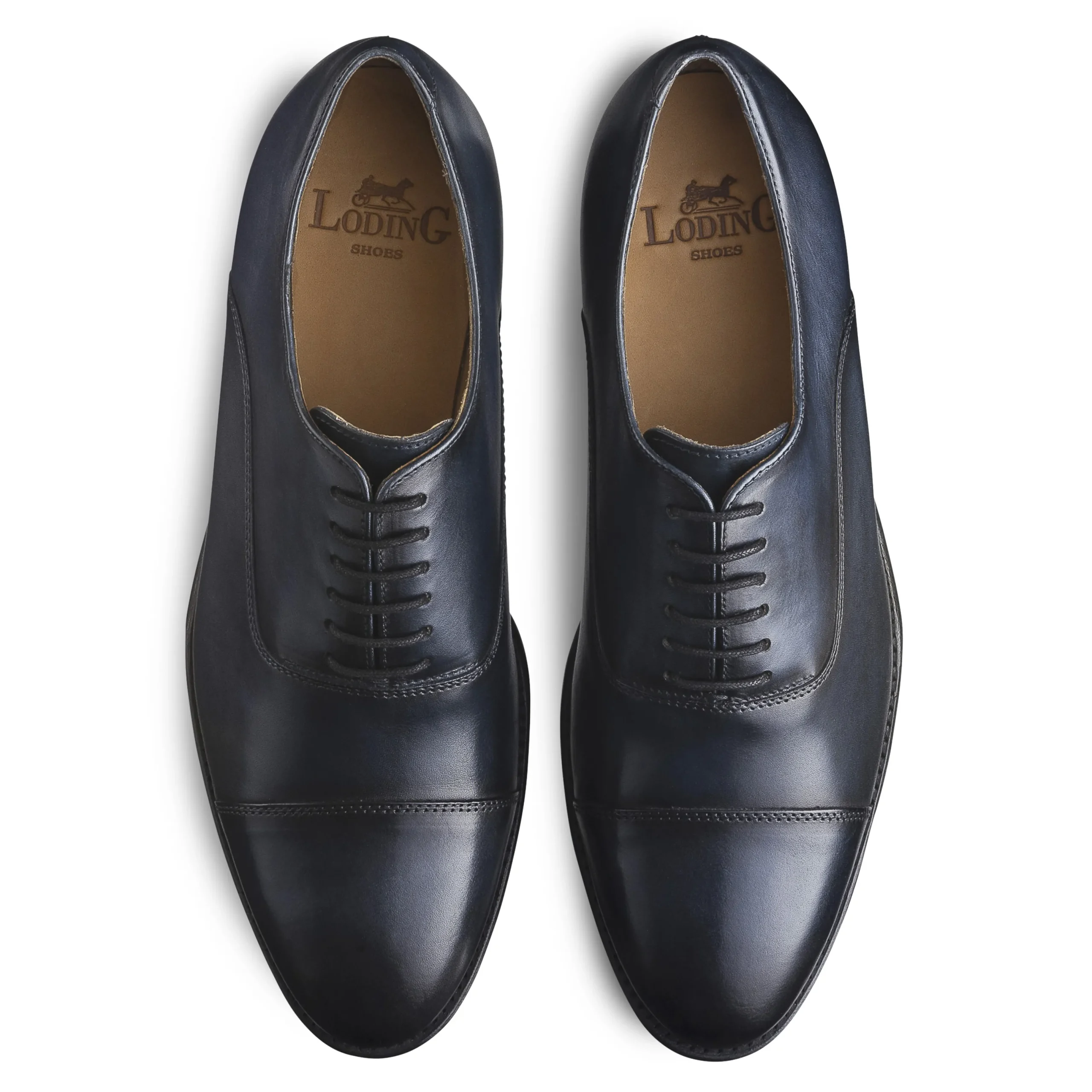 Richelieu bleu nuit à bout droit rapporté Wickham 399*LodinG Outlet