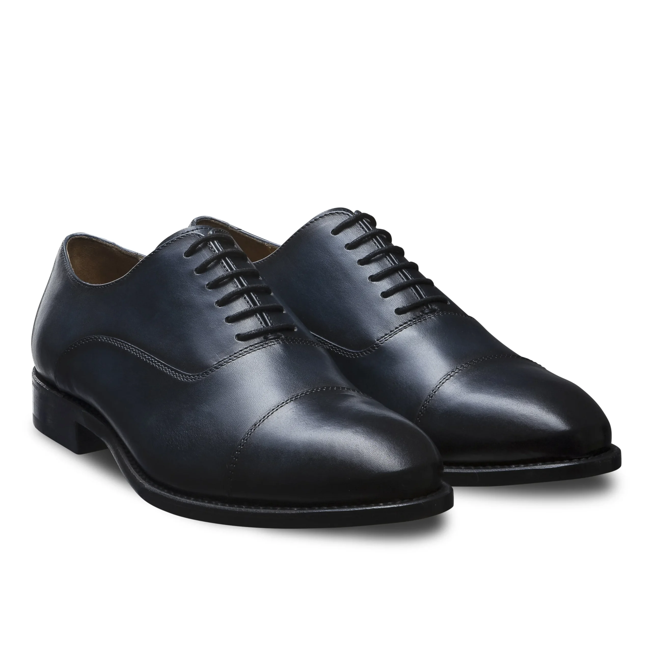 Richelieu bleu nuit à bout droit rapporté Wickham 399*LodinG Outlet